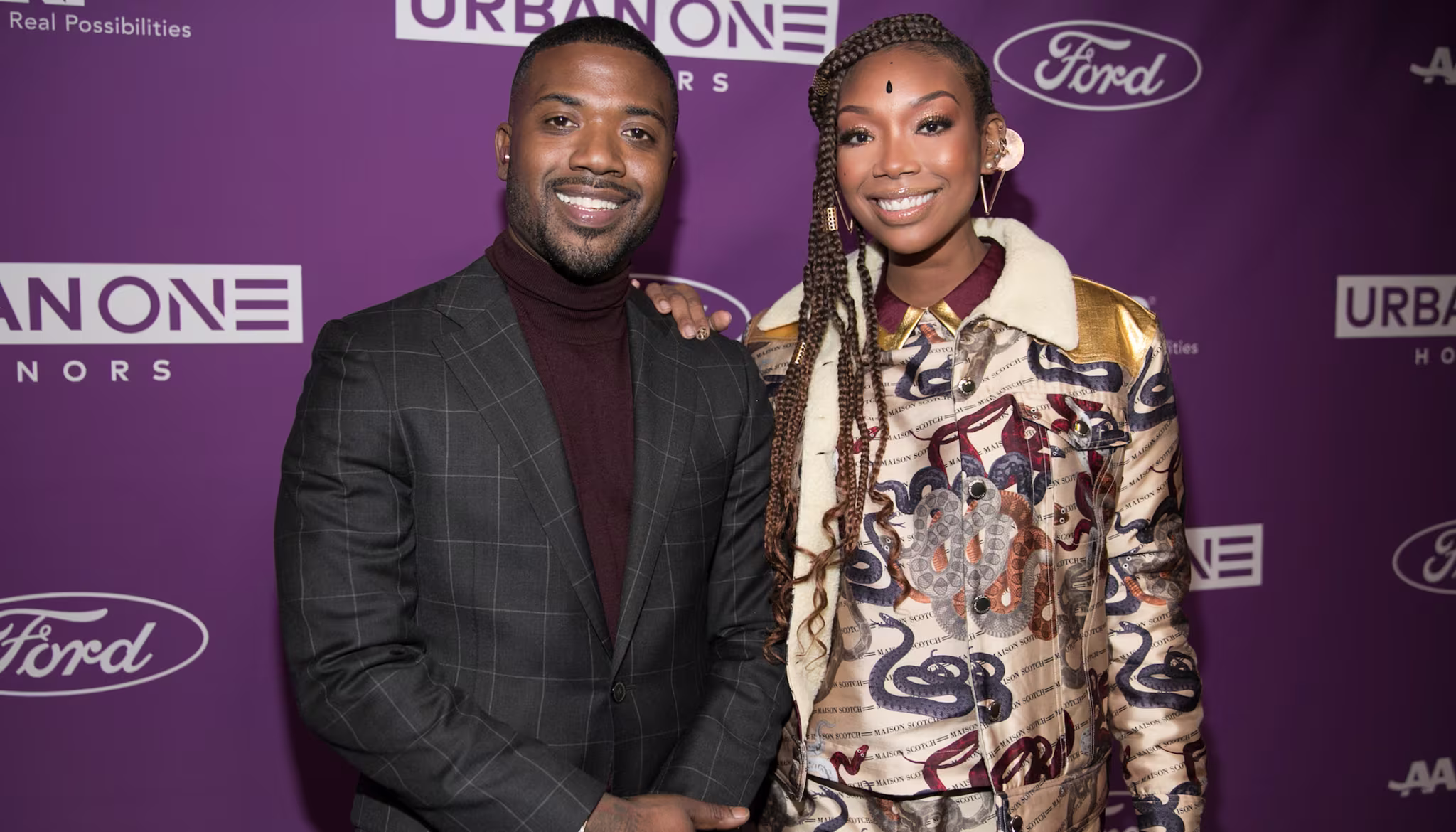 Ray J and Brandy attend the 2019 Urban One Honors