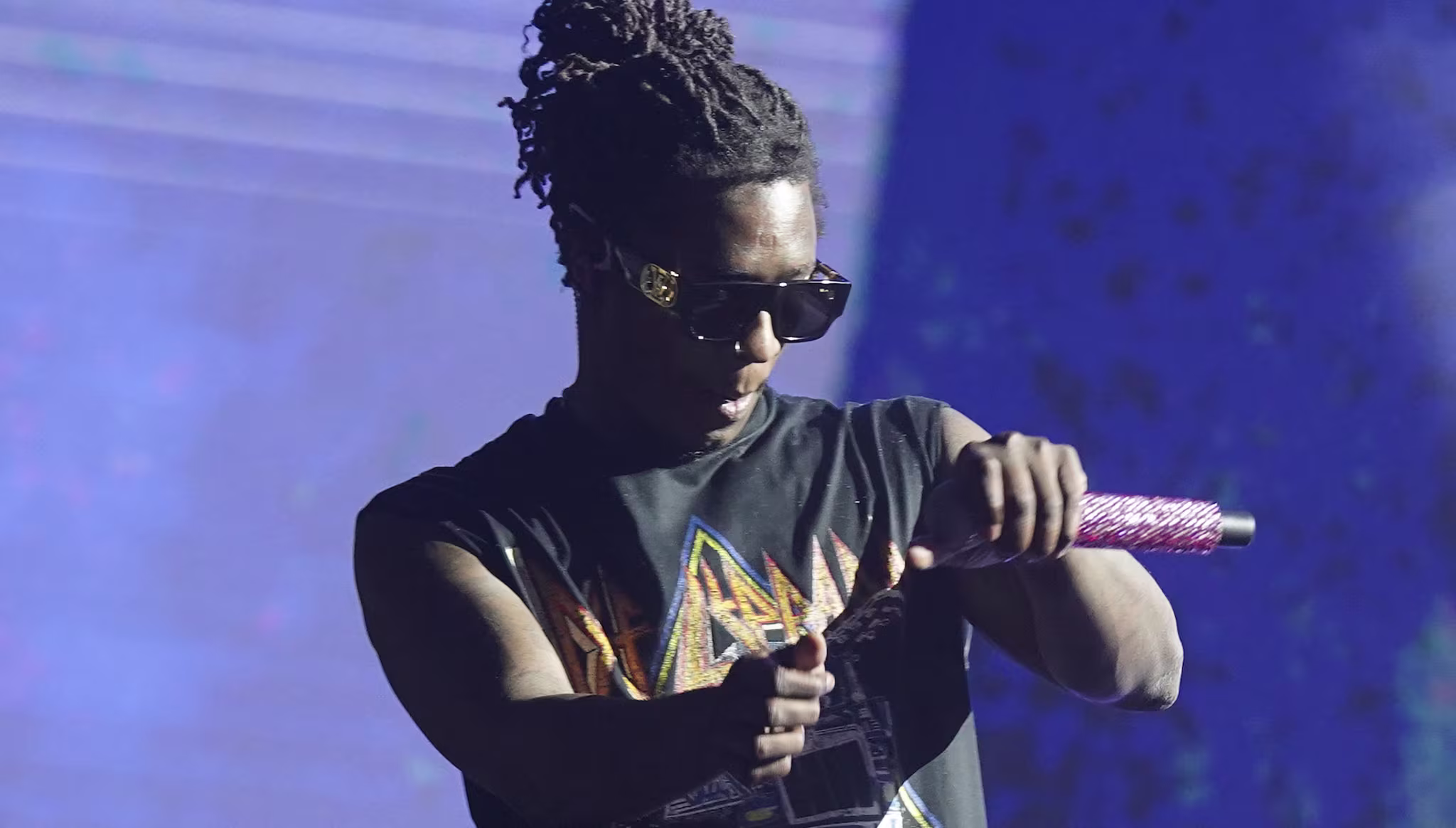 Young Thug speaks onstage at 2021 Revolt Summit