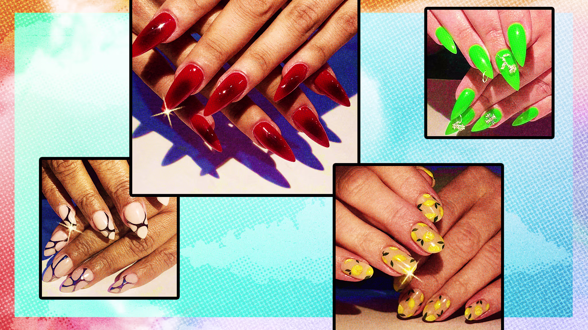 Decorative nail art by Rita Pinto