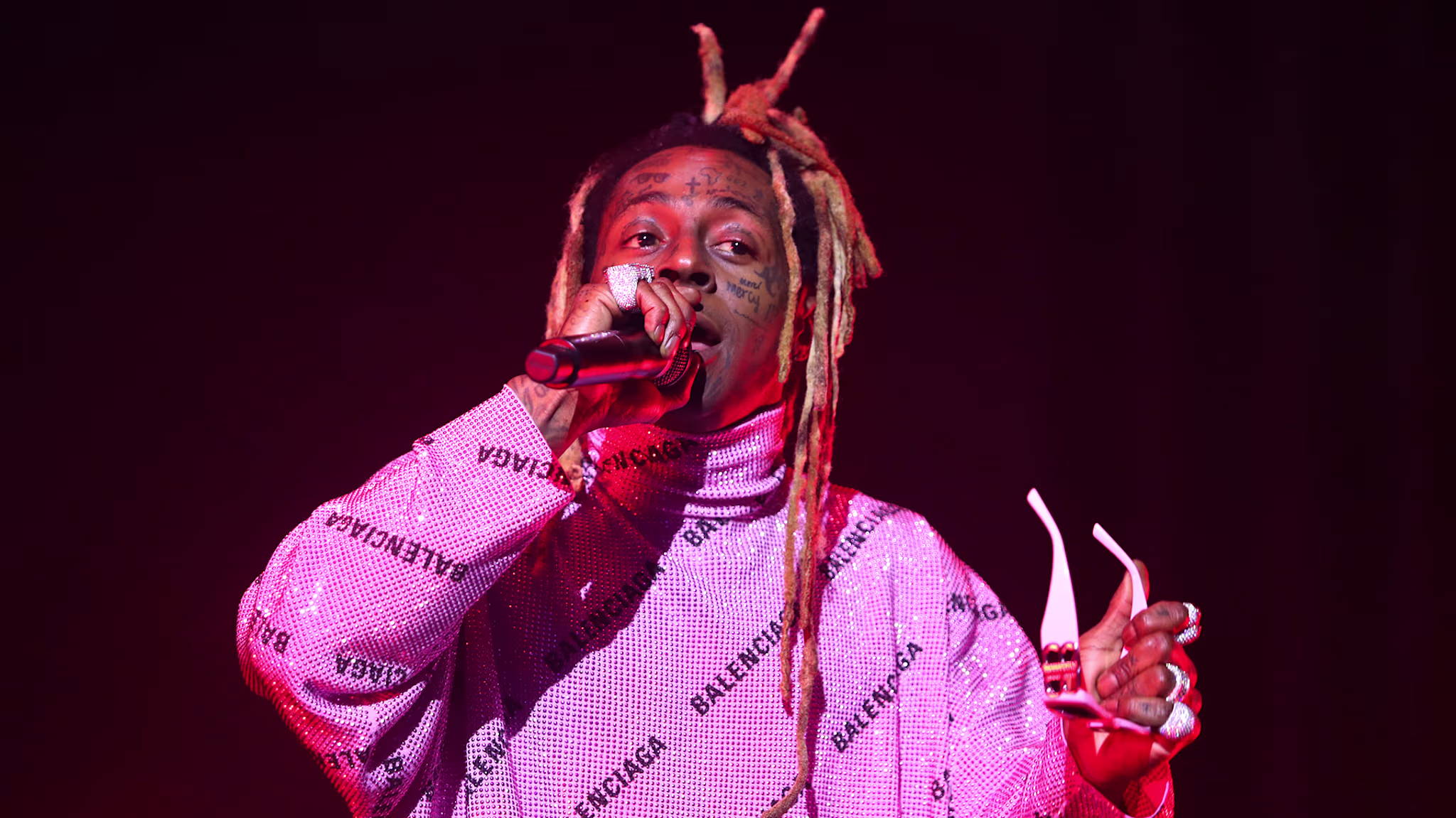 Lil Wayne performs at the Amazon Music Live Concert Series on November 17, 2022 in Los Angeles, California