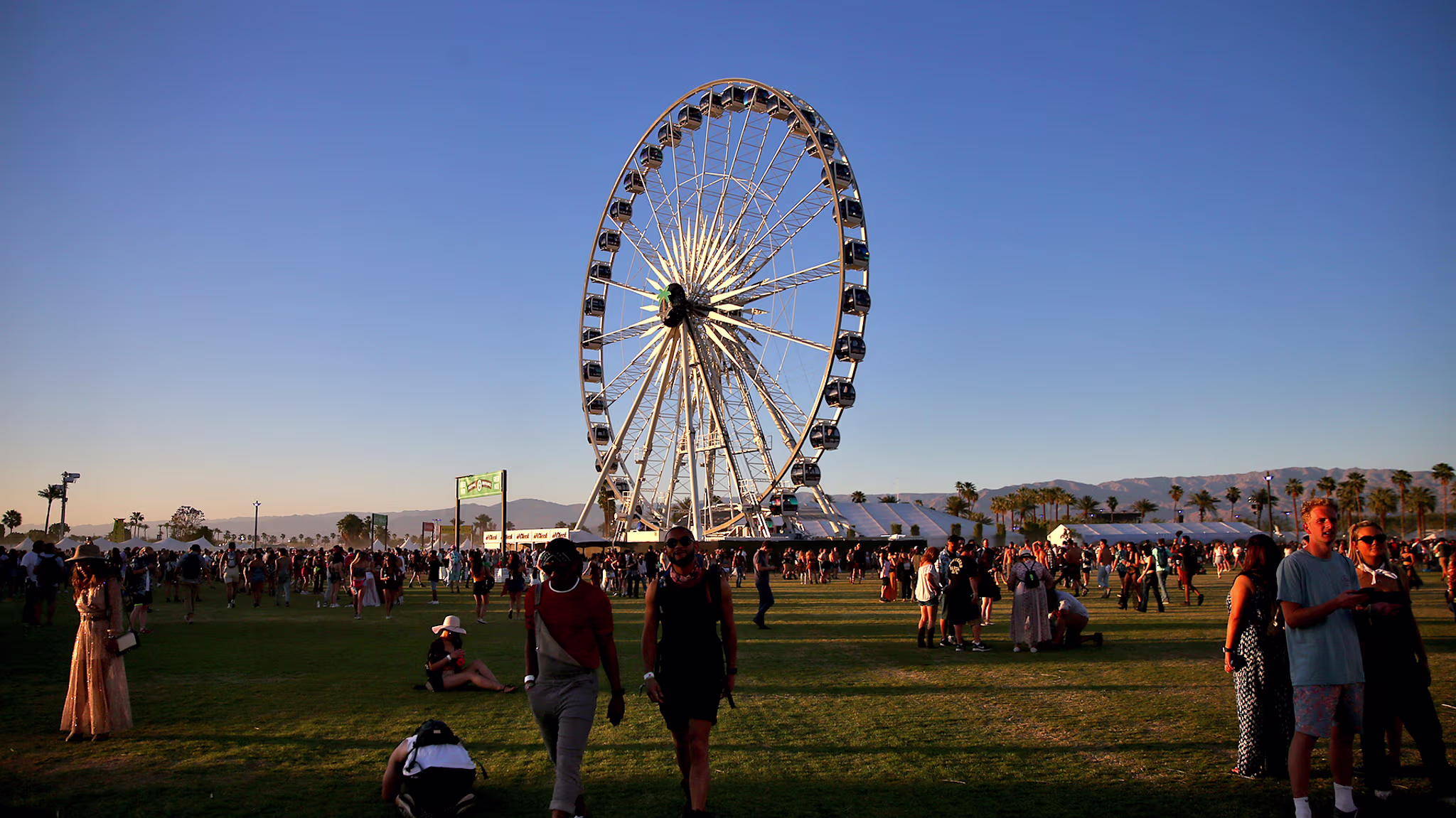 A view of the ferris wheel during the 2018 Coachella Valley Music And Arts Festival