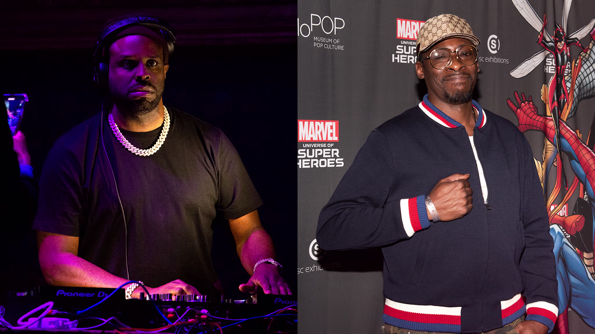 Funk Flex opening for Method Man and Redman in 2021, and Pete Rock at the Marvel MoPop exhibit.