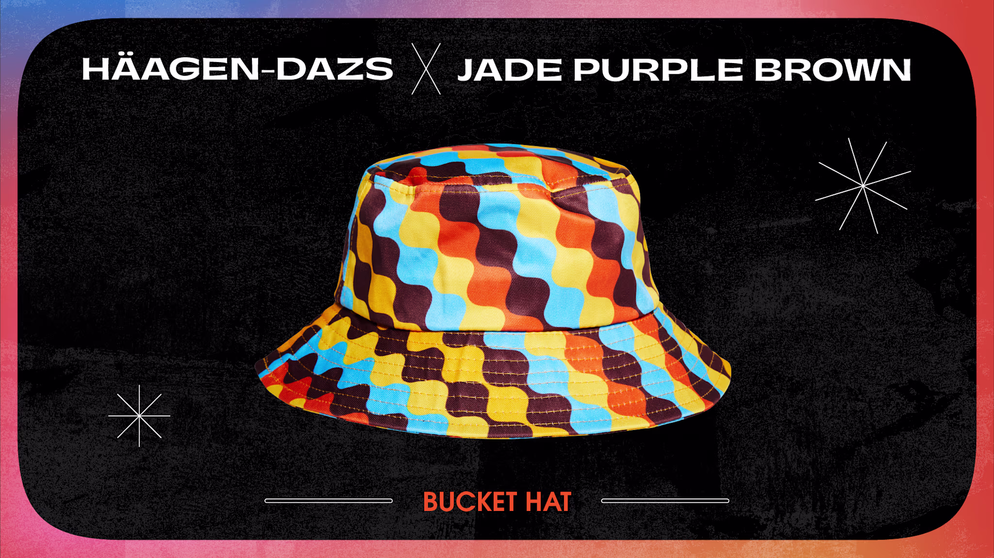 Jade Purple Brown x Haagen Dazs Lead Bucket Hat