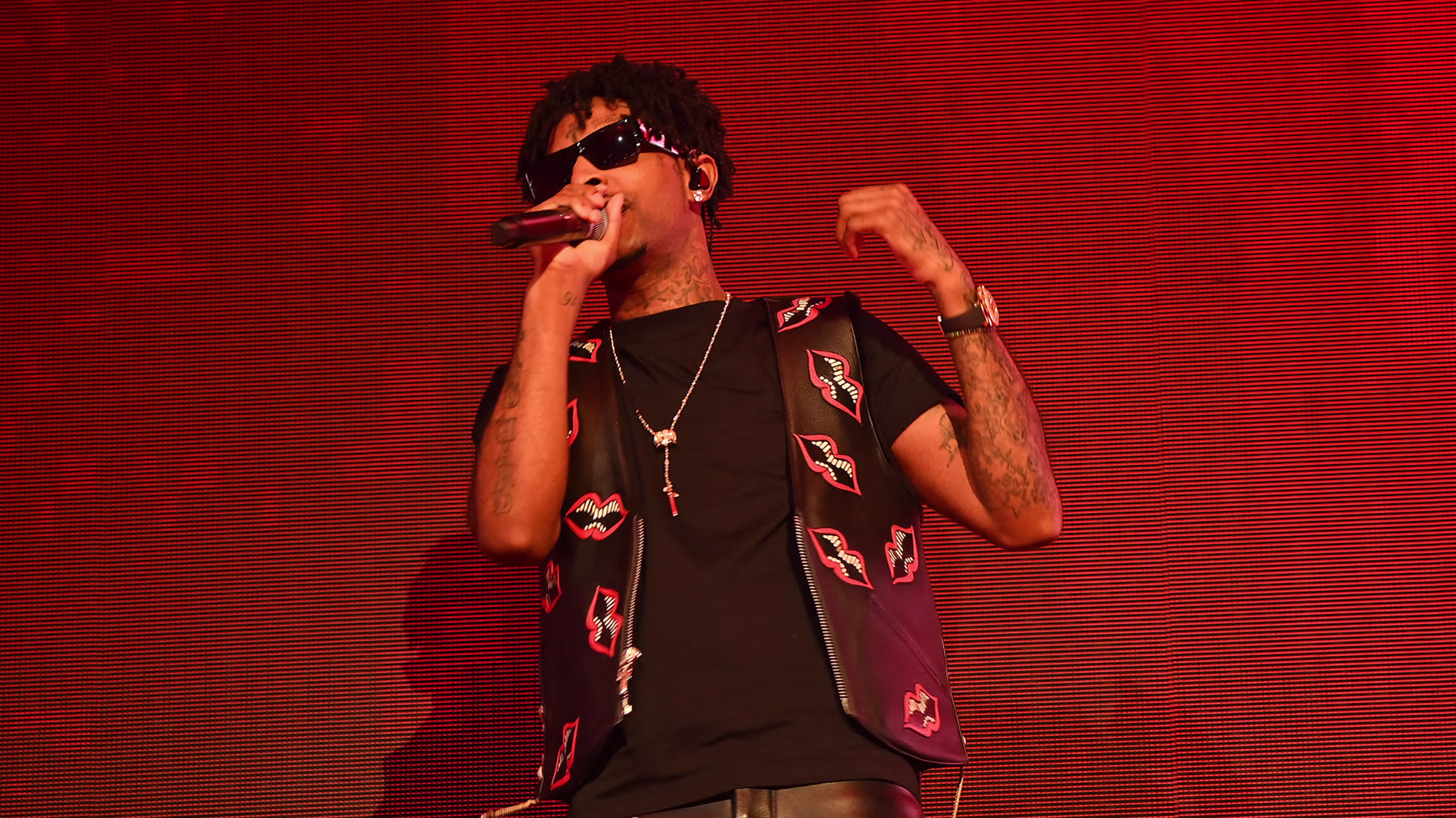 21 Savage performs onstage at State Farm Arena on September 27, 2021 in Atlanta, Georgia
