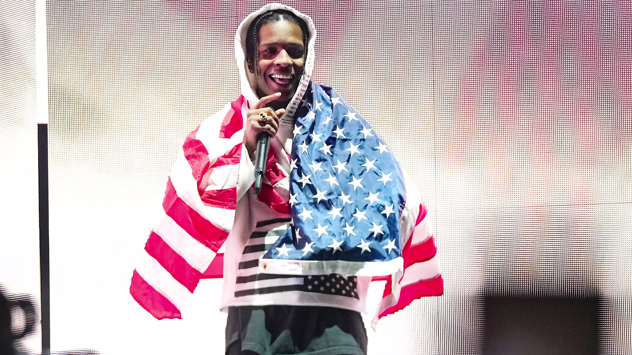 ASAP Rocky performs at a festival.