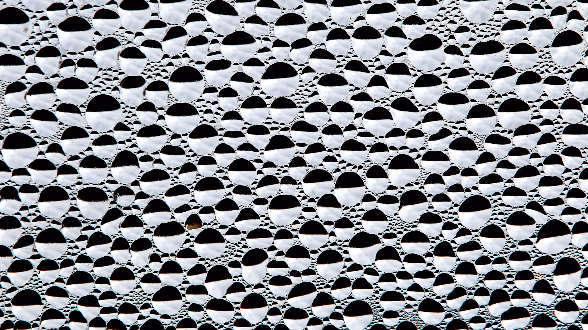 Condensation droplets are seen on a window on January 16, 2014 in Irsee, Germany.