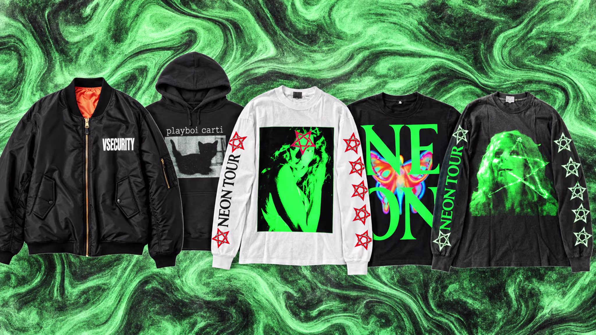 Playboi Carti's Most Iconic Merch From Neon Tour and Whole Lotta Red