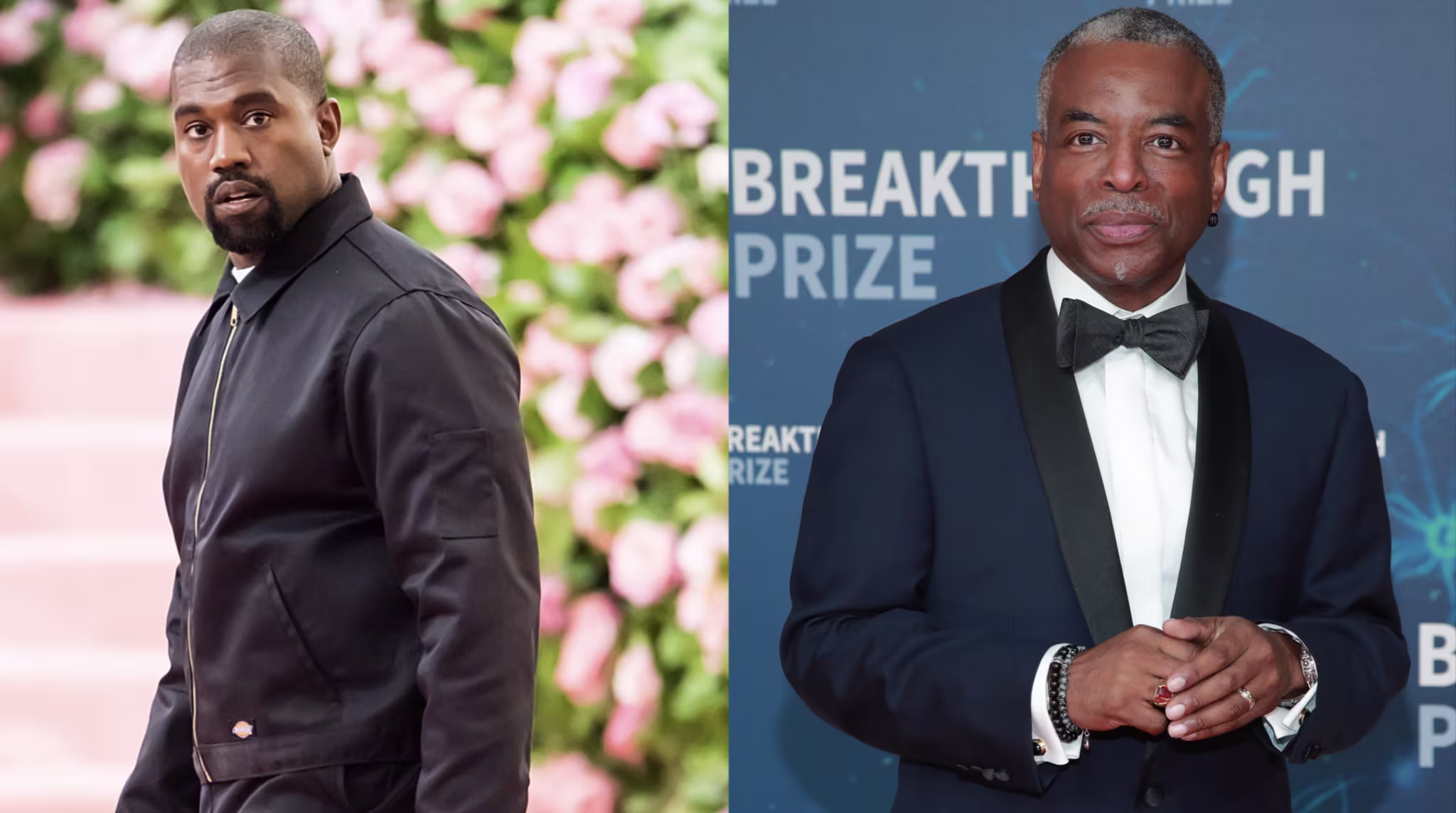 LeVar Burton and Kanye West photos
