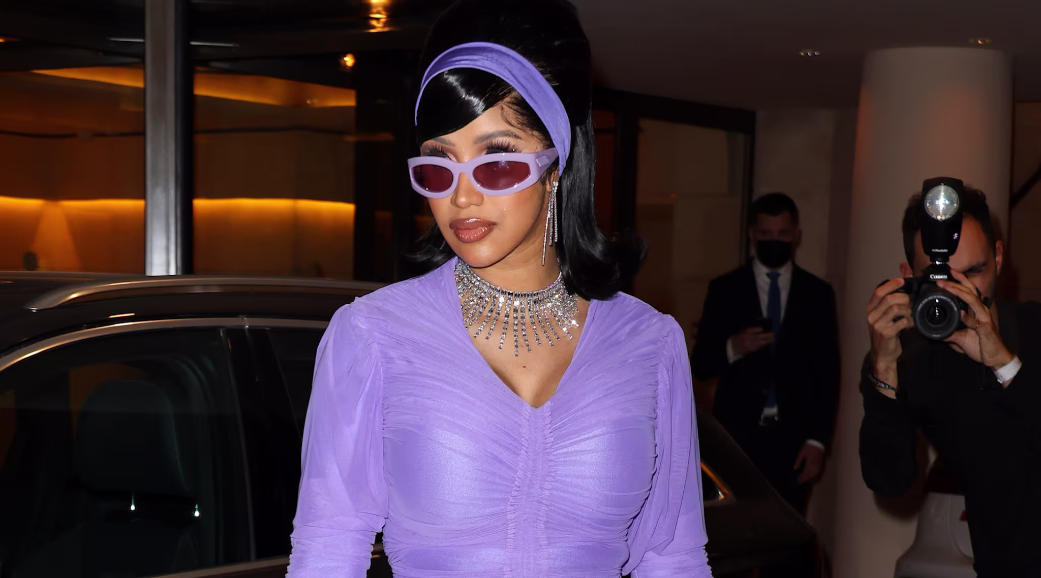 Cardi B attends Paris Fashion Week