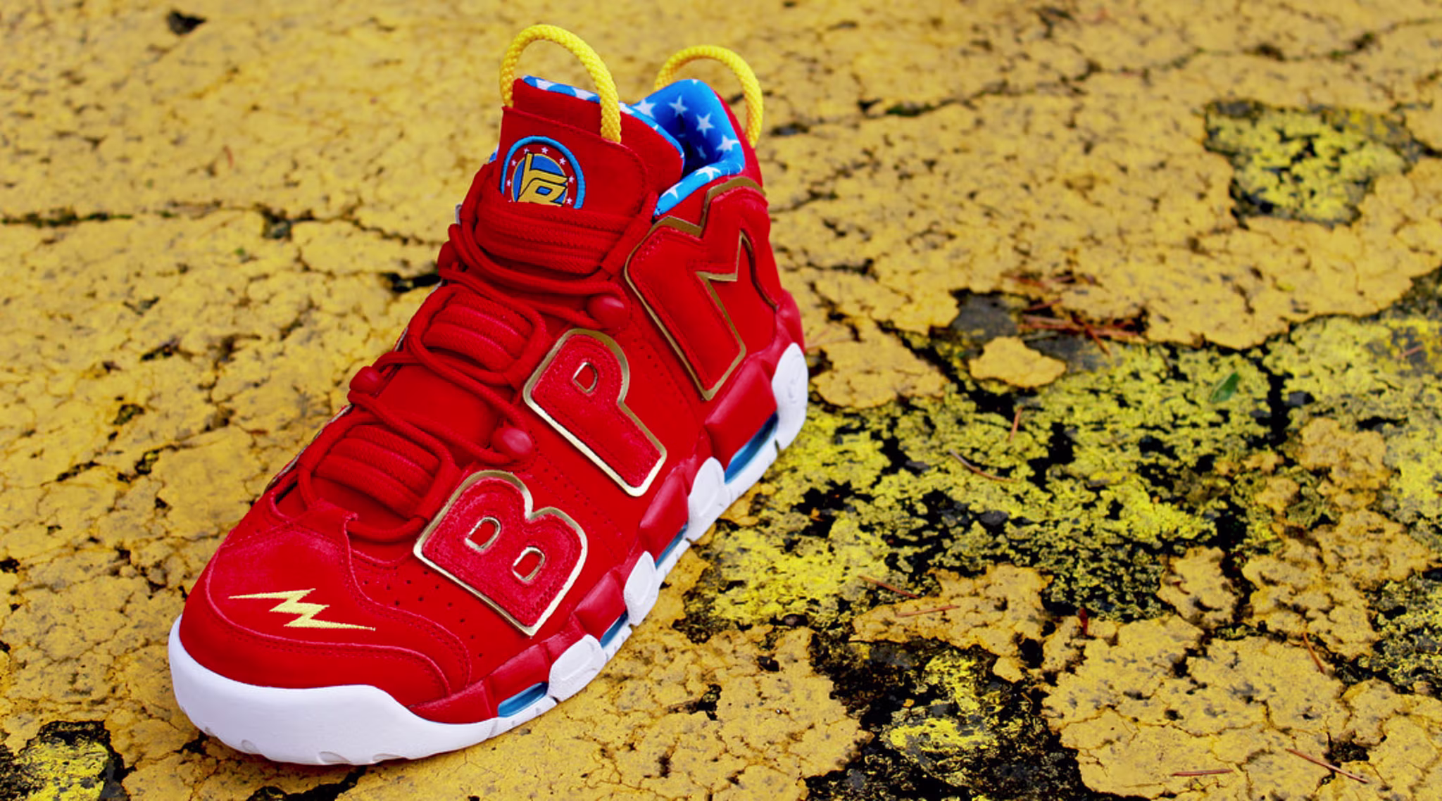 Nike Air More Uptempo Doernbecher Wonder Woman Sample