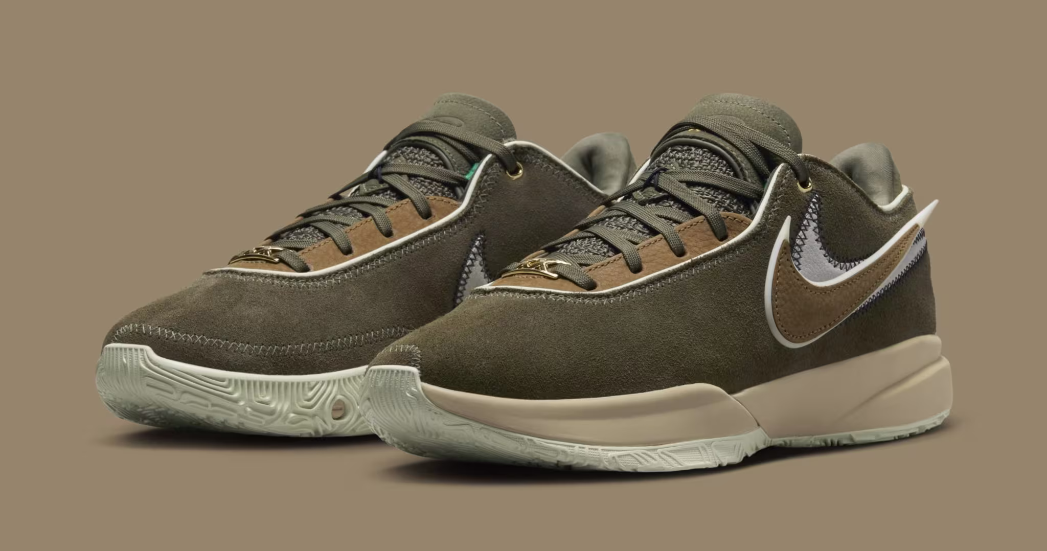 Nike LeBron 20 'Olive Suede' DV1193-901 (Pair)