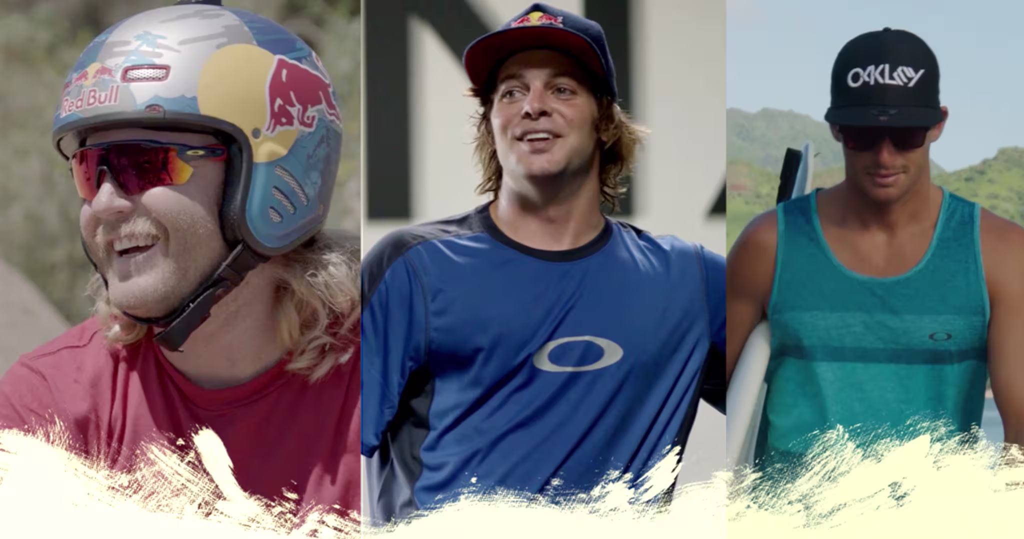Ryan Sheckler, Mike "Hucker" Clark, and Sebastian Zietz.
