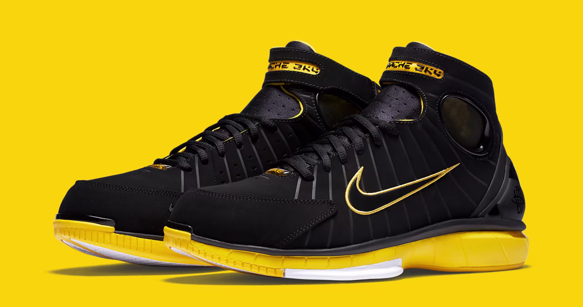 Nike Huarache 2K4 Black Varsity Maize