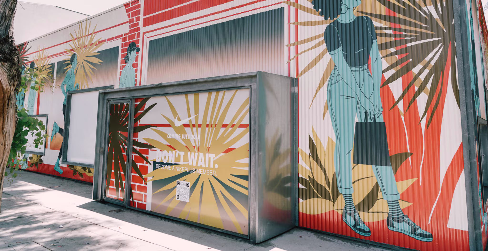 nike live melrose opening store front