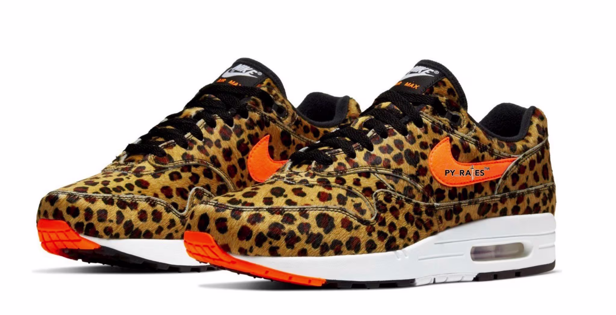 Atmos x Nike Air Max 1 'Multi Color/Total Orange/White/Black' AQ0928 901 (Pair)