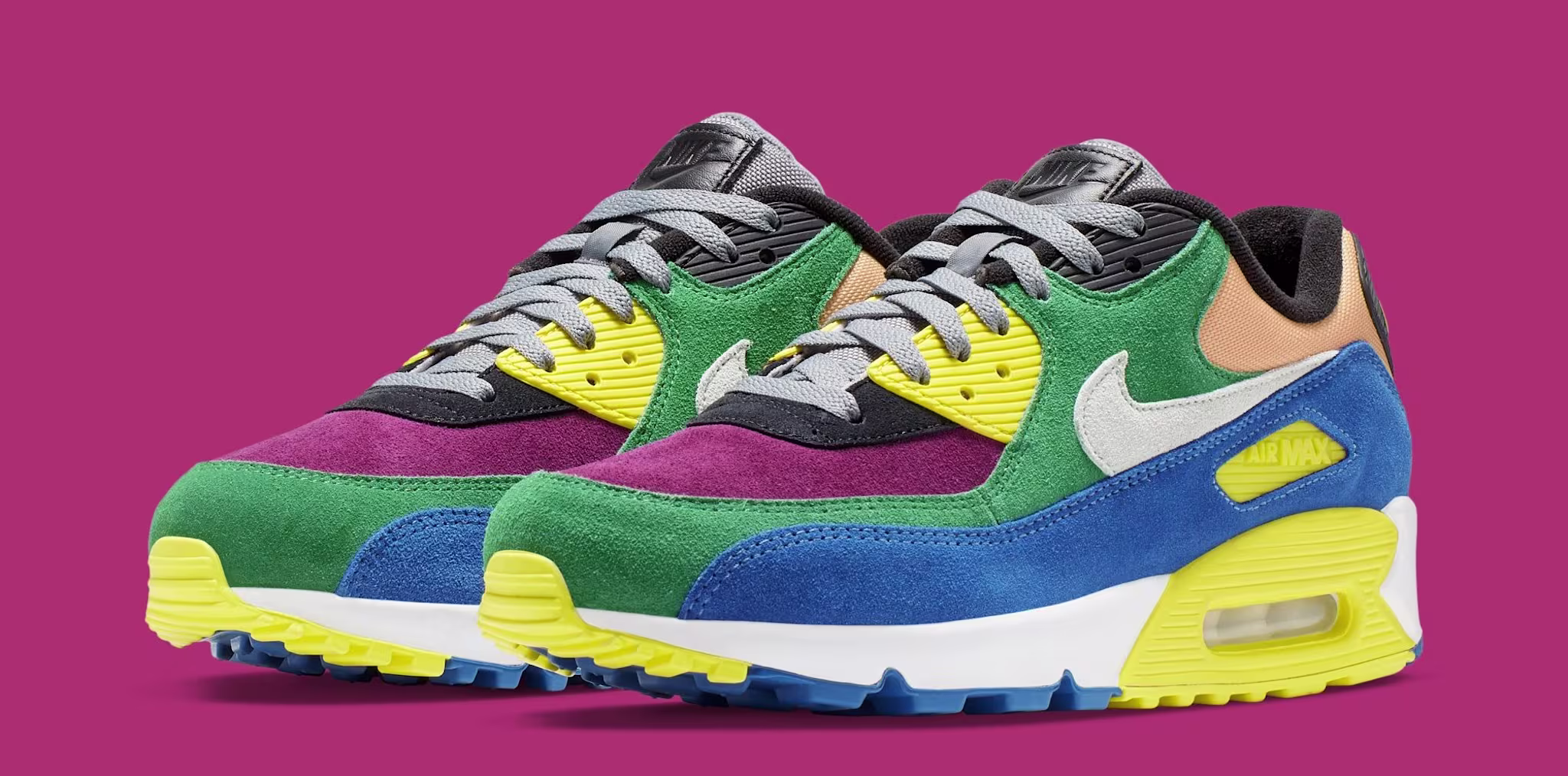 Nike Air Max 90 QS 'Viotech' Lucid Green/Game Royal CD0917 300 (Pair)