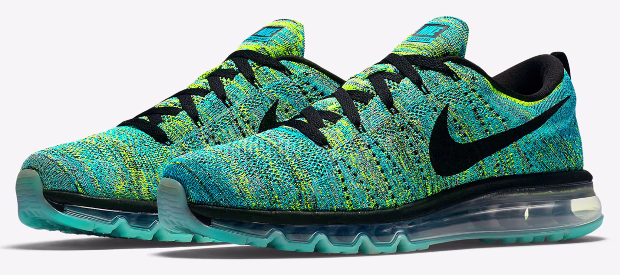 Nike Flyknit Air Max Black/Blue Lagoon-Copa (1)