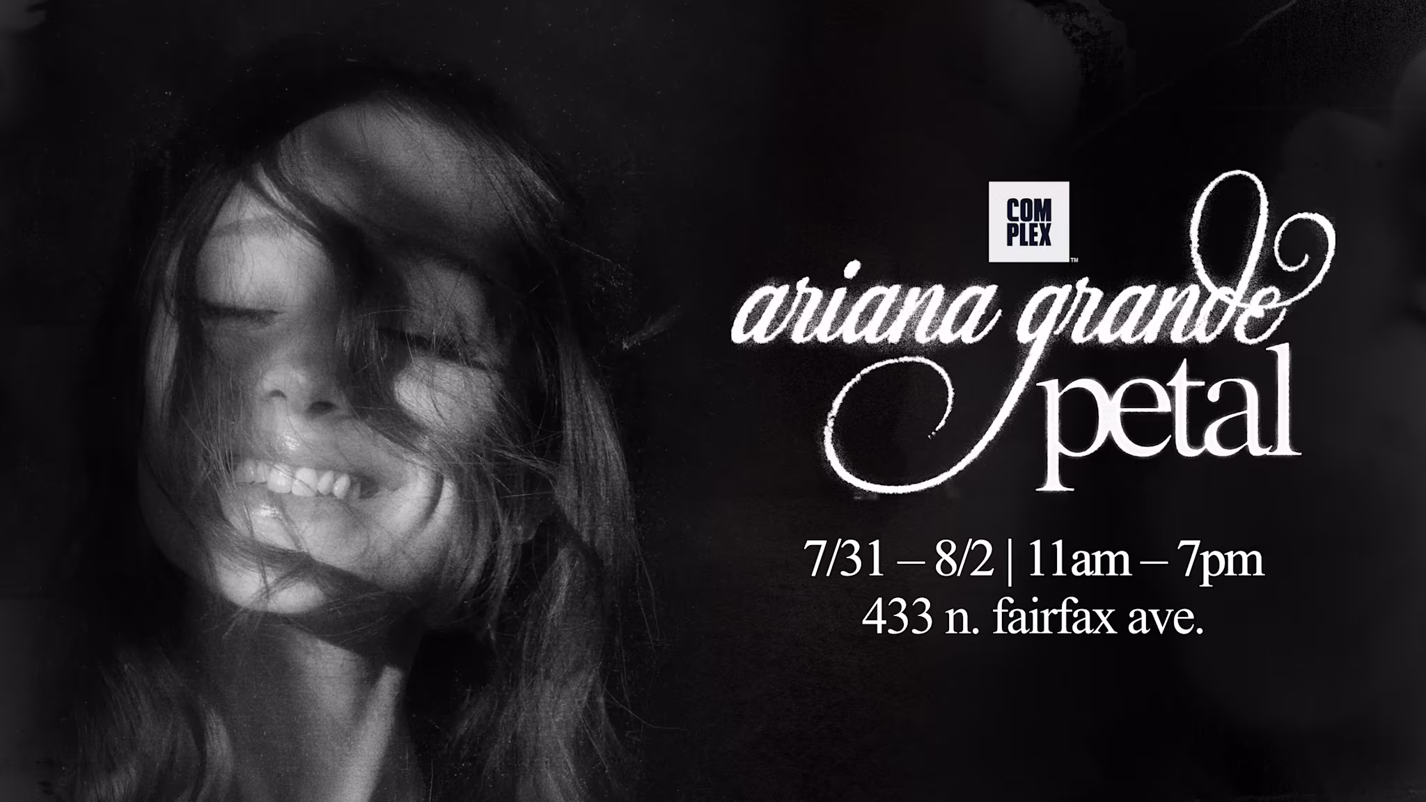 ariana grande petal pop-up