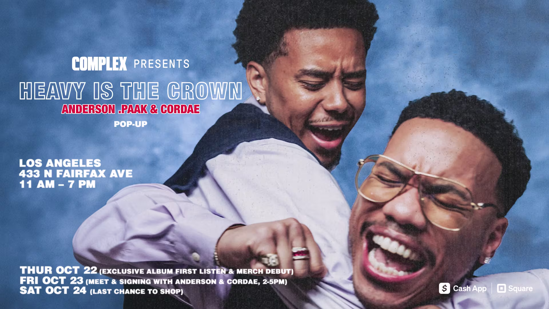 Anderson Paak & Cordae LA Pop-Up