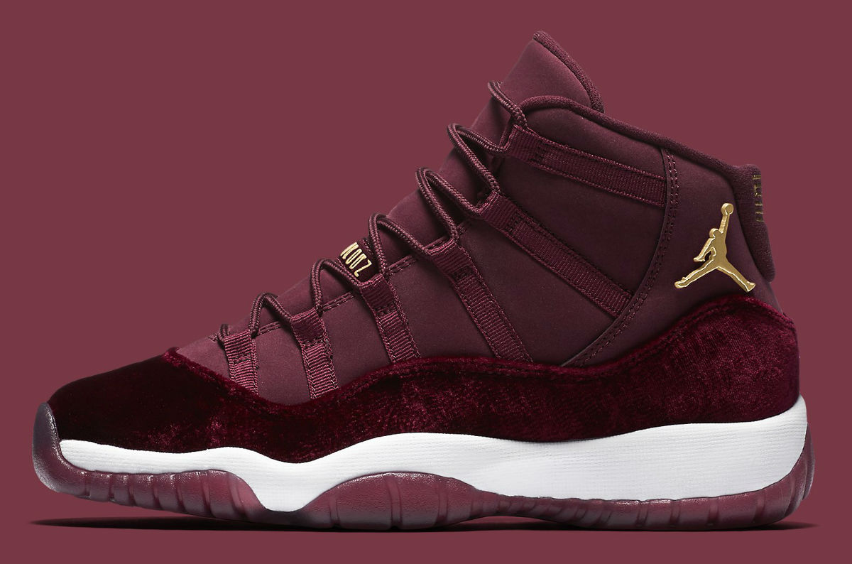 jordan 11 burgundy suede