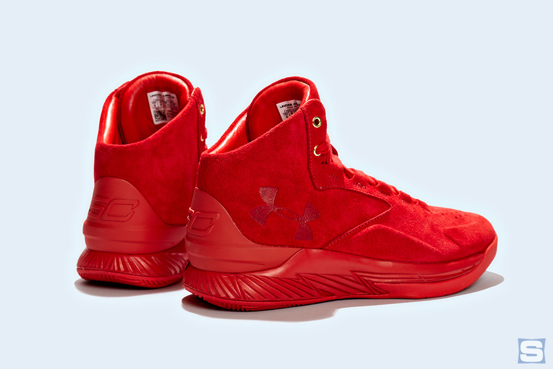 Under Armour Curry Lux Triple Red Heel