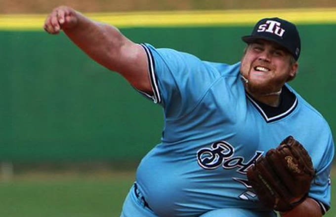Ben Ancheff (St. Thomas Bobcats Pitcher) Is 300 Pounds But Still Very ...