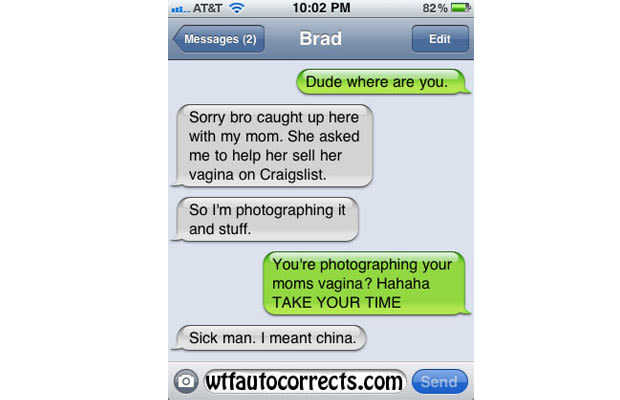 Sell Vag on Craigslist - The 50 Funniest Auto-Correct Fails | Complex