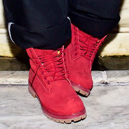 Timberland Unveils All-Red Boots Modeled by Paloma Elsesser | Complex