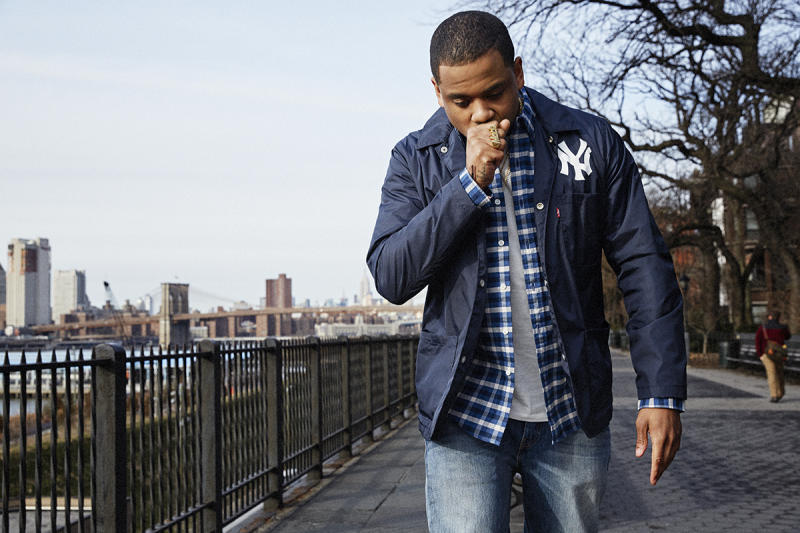 Exclusive: Mack Wilds Models The New Levi's X MLB New York Yankees Capsule  Collection Complex 