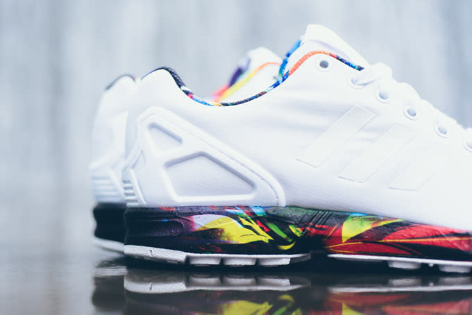 rainbow adidas zx flux