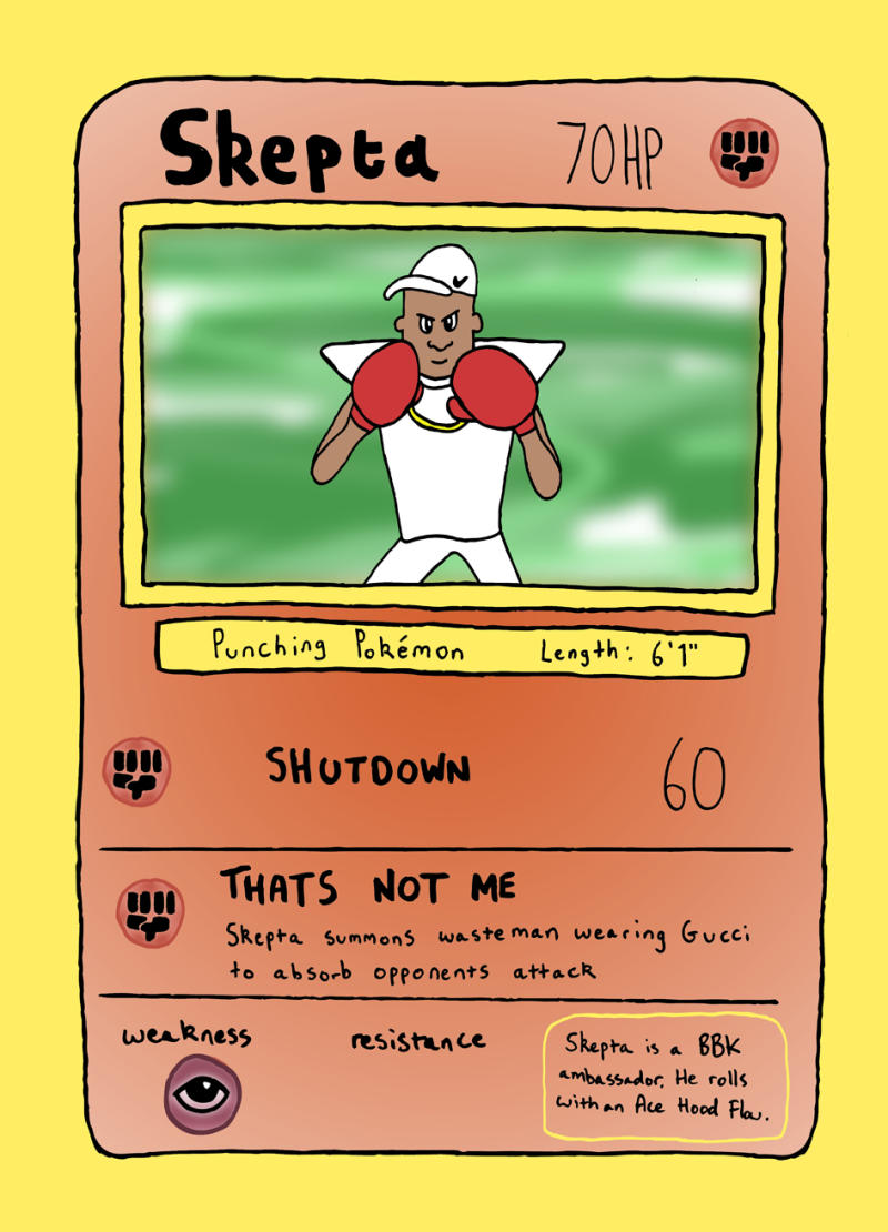 Skepta Hitmonchan Pokemon Card