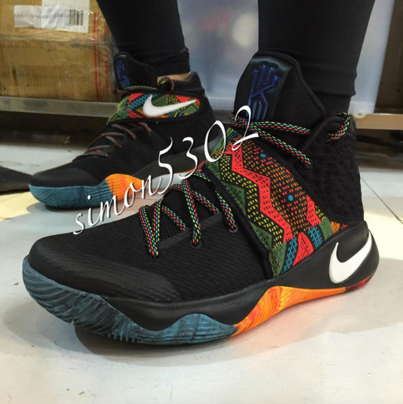 nike kyrie 2 bhm multicolor basketball shoes