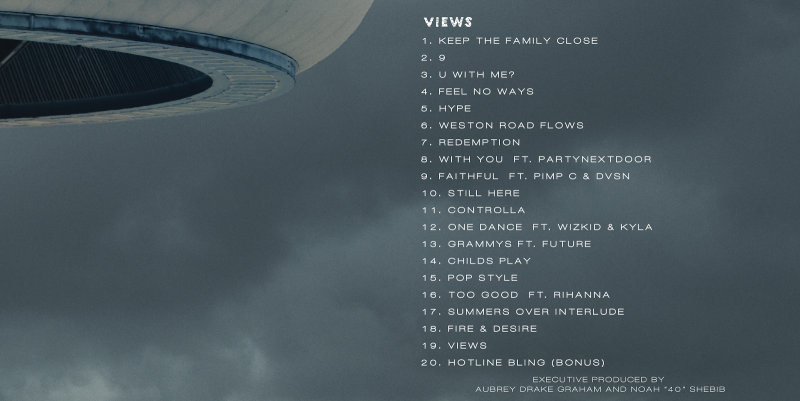 drake views from the 6 album playlist