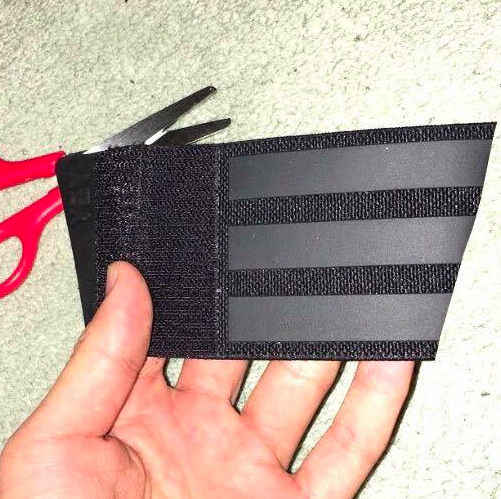 Cutting the Straps of Off Yeezy boost 