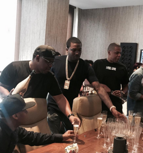 Meek Mill Celebrated His No. 1 Album With Jay Z, Ace of Spades, and ...