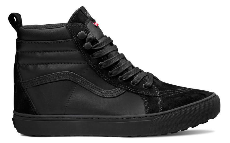 all black mid top vans