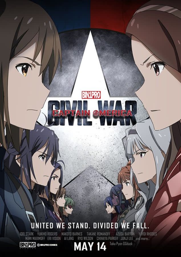 Here is Captain America Civil War Remade with Anime Girls for Some  Bizarre Reason  Complex