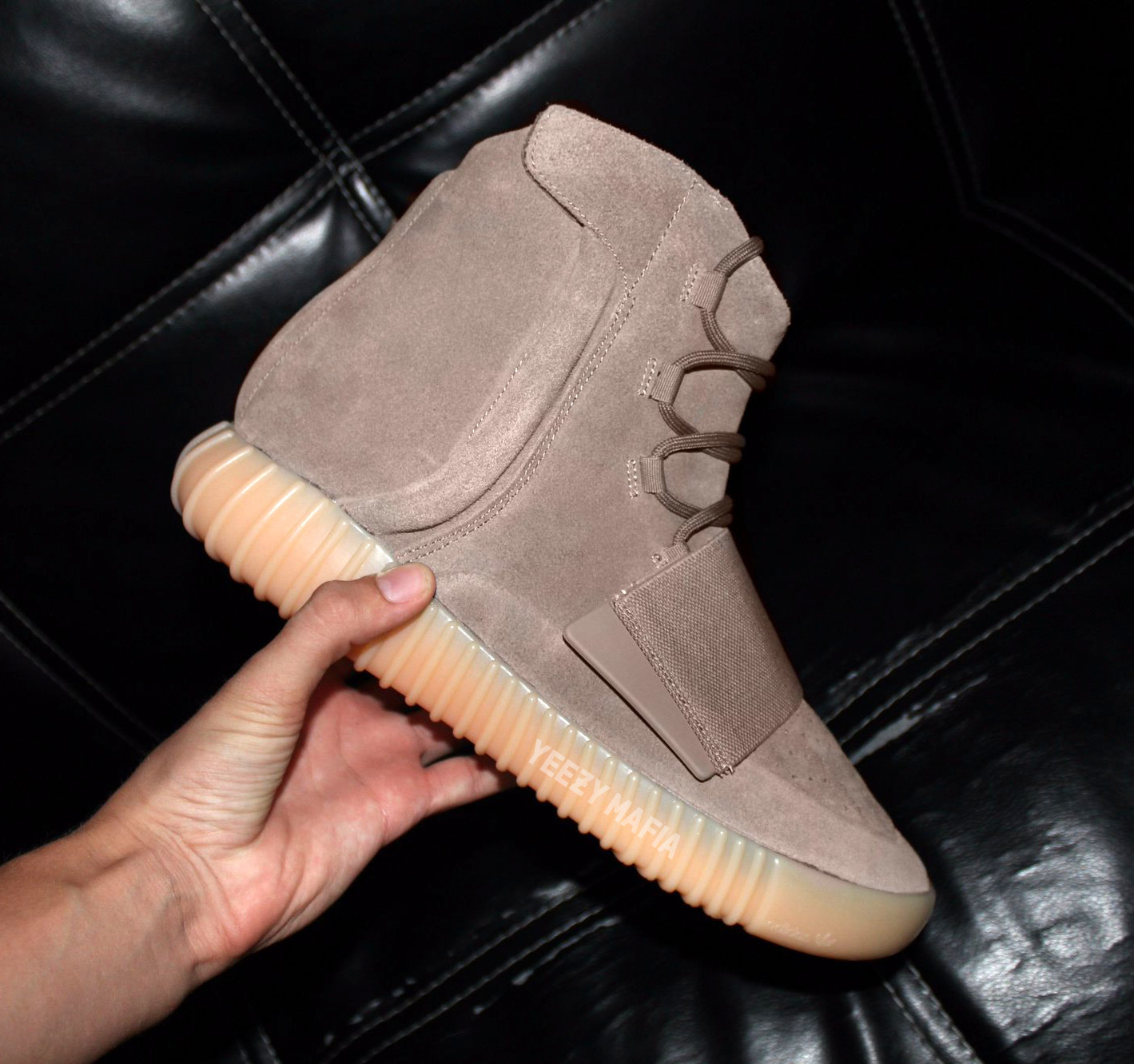 Yeezy 750 Boost Light Brown BY2456 In Hand