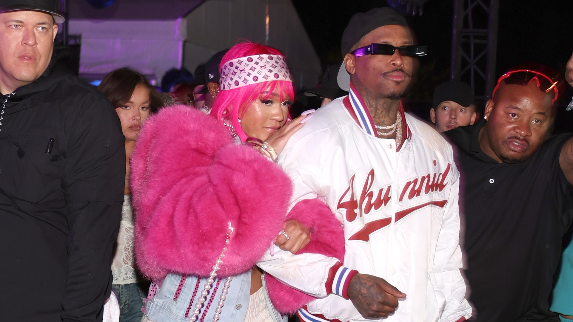 saweetie and yg at event