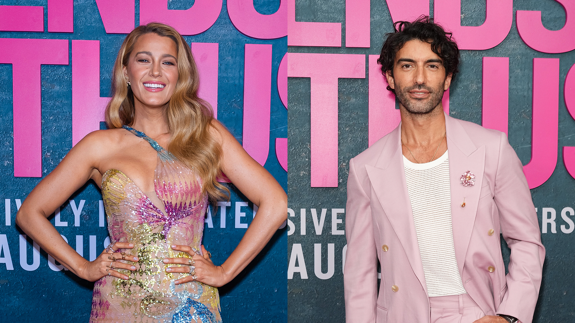 Blake Lively and Justin Baldoni at the 'It Ends With Us' New York premiere.