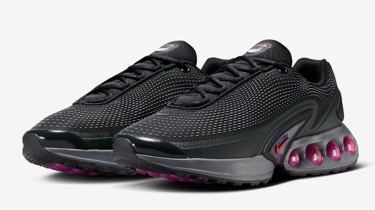 A pair of Nike Air Max sneakers with distinctive bubble heels