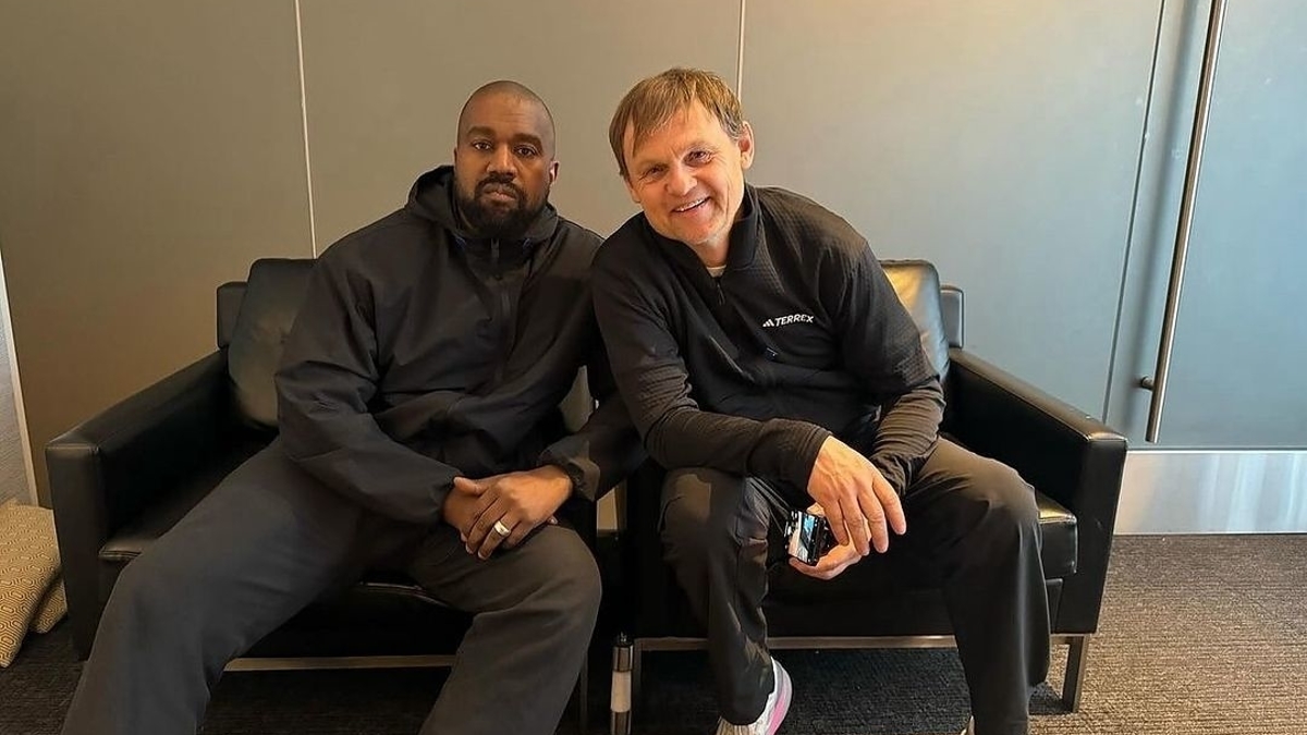 Kanye West (Ye) and Adidas CEO Bjorn Gulden