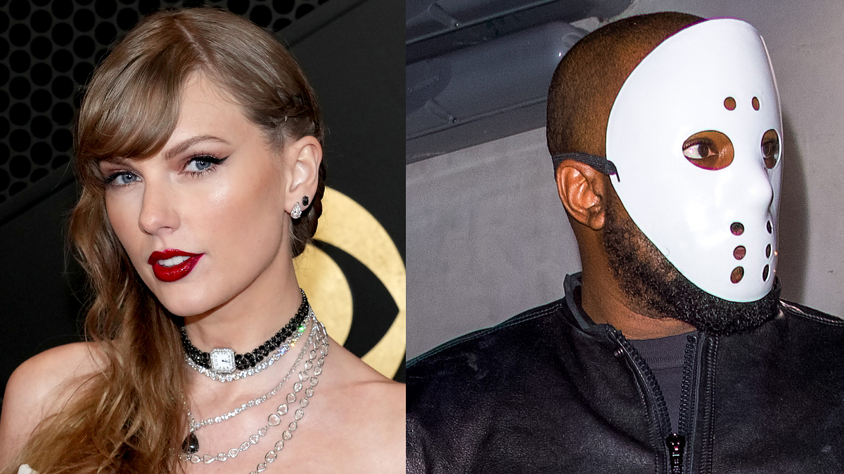 taylor swift and ye are pictured