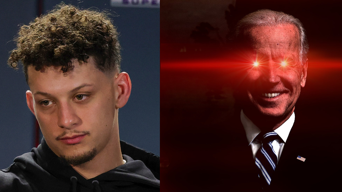 mahomes and biden are pictured