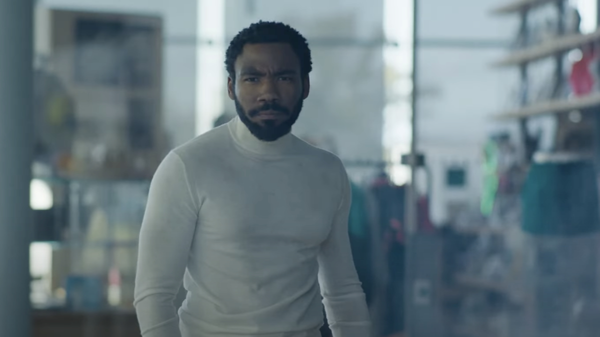 donald glover in action mode