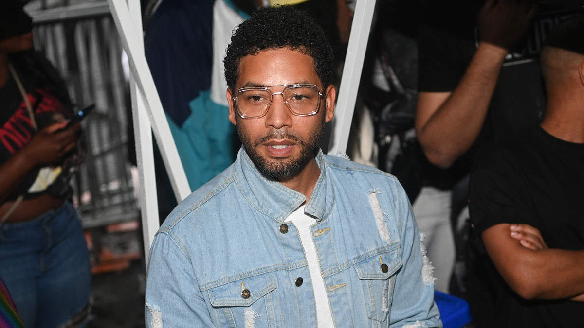 Jussie Smollett is pictured