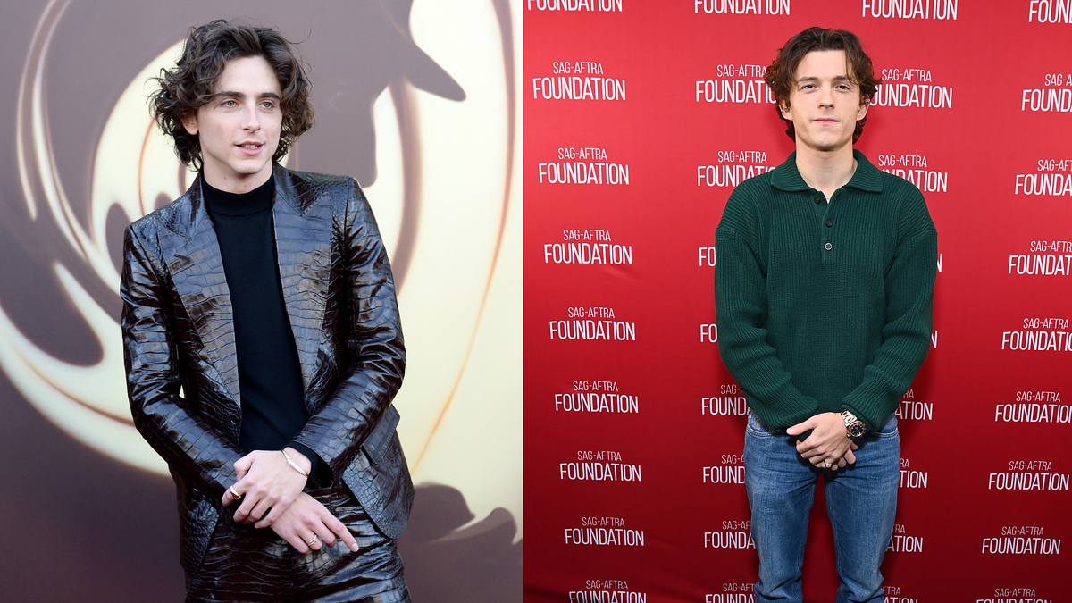 timothee chalamet and tom holland pictured