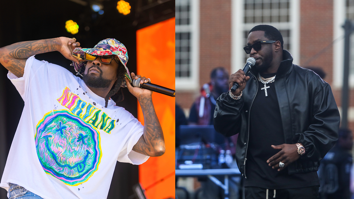 wale and diddy are pictured at performances