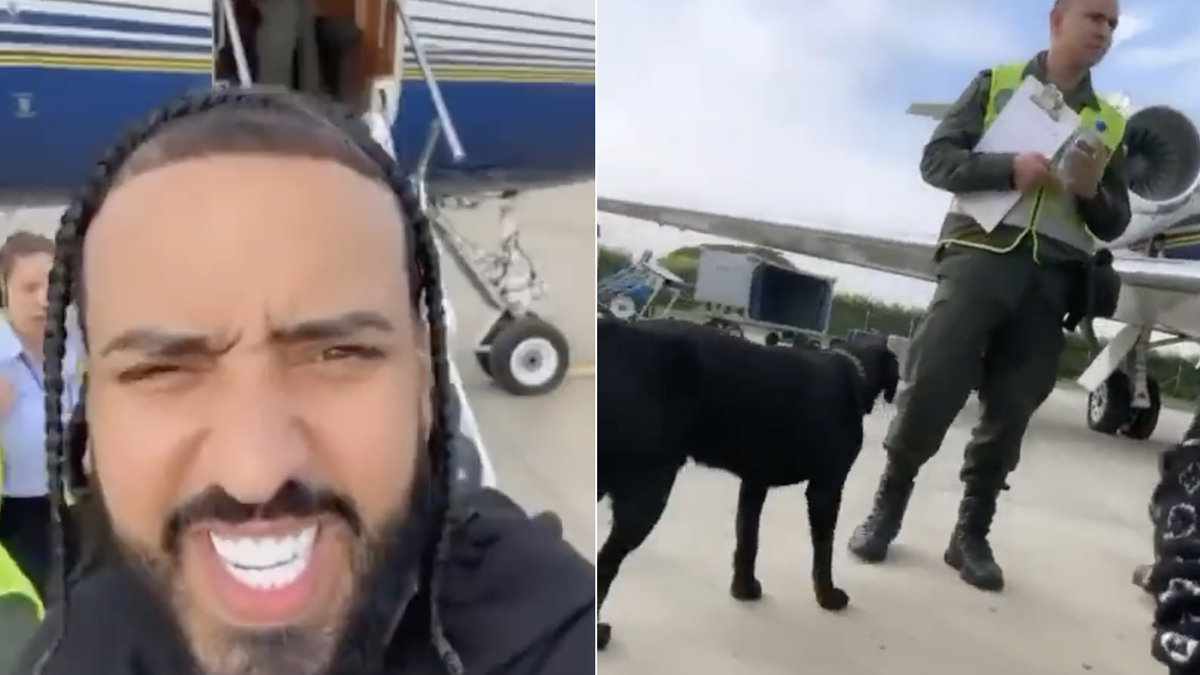 french montana in plane video