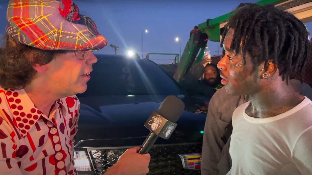 uzi is seen with nardwuar